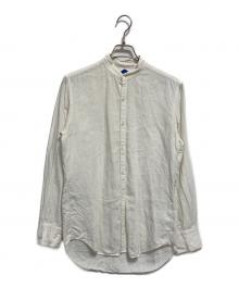BY RING JACKET（リングヂャケット）の古着「バンドカラーリネンシャツ」｜ホワイト