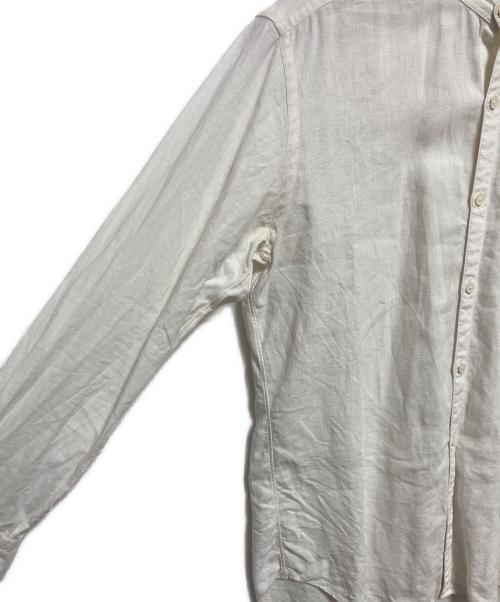 BY RING JACKET（リングヂャケット）BY RING JACKET (リングヂャケット) バンドカラーリネンシャツ ホワイト サイズ:Mの古着・服飾アイテム