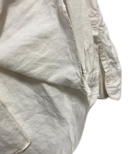BY RING JACKET（リングヂャケット）BY RING JACKET (リングヂャケット) バンドカラーリネンシャツ ホワイト サイズ:Mの古着・服飾アイテム
