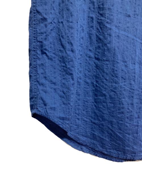 Bagutta（バグッタ）BAGUTTA (バグッタ) エポレット付シャツ ブルー サイズ:SIZE 15 1/2の古着・服飾アイテム