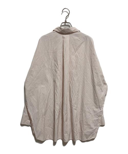 ETRE TOKYO（エトレトウキョウ）ETRE TOKYO (エトレトウキョウ) ストライプシャツ ホワイト×オレンジ サイズ:FREEの古着・服飾アイテム