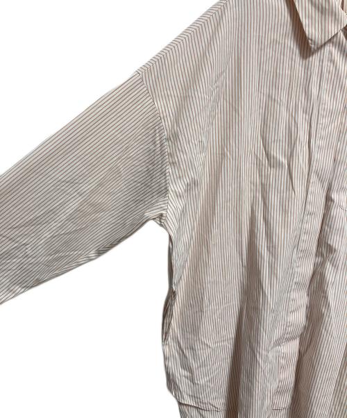 ETRE TOKYO（エトレトウキョウ）ETRE TOKYO (エトレトウキョウ) ストライプシャツ ホワイト×オレンジ サイズ:FREEの古着・服飾アイテム