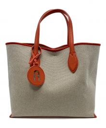 FURLA（フルラ）の古着「キャンバストートバッグ」｜ベージュ