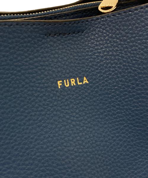 FURLA（フルラ）FURLA (フルラ) ダナエ2WAYショルダーバッグ ブルーの古着・服飾アイテム
