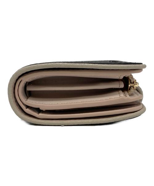 FURLA（フルラ）FURLA (フルラ) 2つ折り財布 ブラック×ベージュの古着・服飾アイテム