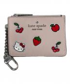 Kate Spade×HELLO KITTYケイトスペード×ハローキティ）の古着「ハローキティ X KSNY ニューヨーク ステッカー キー リング」｜ピンク