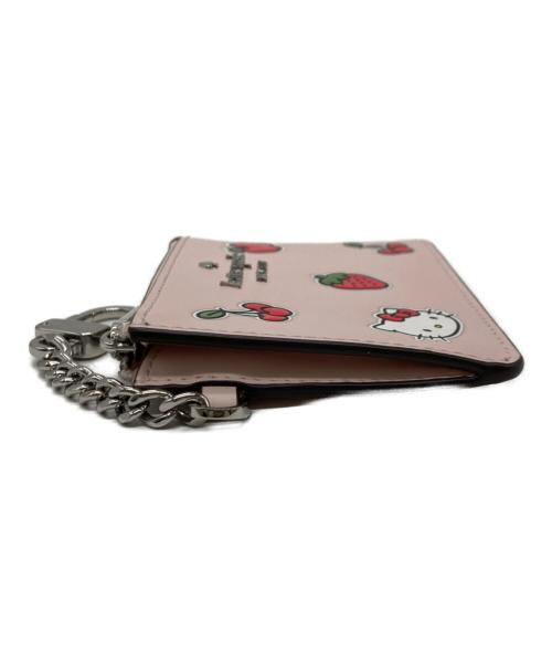 Kate Spade（ケイトスペード）Kate Spade (ケイトスペード) HELLO KITTY (ハローキティ) ハローキティ X KSNY ニューヨーク ステッカー キー リング ピンクの古着・服飾アイテム