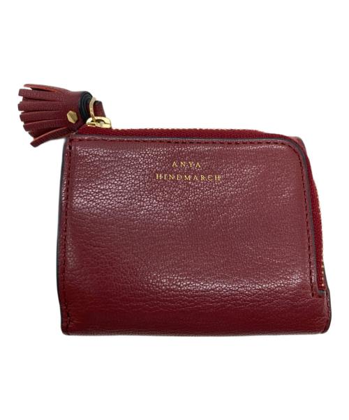 ANYA HINDMARCH（アニヤ・ハインドマーチ）ANYA HINDMARCH (アニヤ・ハインドマーチ) 3つ折り財布 ブラウンの古着・服飾アイテム