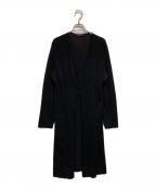 LEONARD FASHIONレオナールファッション）の古着「シルク混ロングカーディガン」｜ブラック