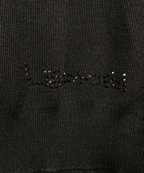 LEONARD FASHION（レオナールファッション）LEONARD FASHION (レオナールファッション) シルク混ロングカーディガン ブラック サイズ:42の古着・服飾アイテム