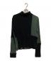 MM6 Maison Margiela（エムエムシックスメゾンマルジェラ）の古着「パッチワークニット」｜ブラック×グリーン