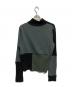 MM6 Maison Margiela (エムエムシックスメゾンマルジェラ) パッチワークニット ブラック×グリーン サイズ:M：10000円
