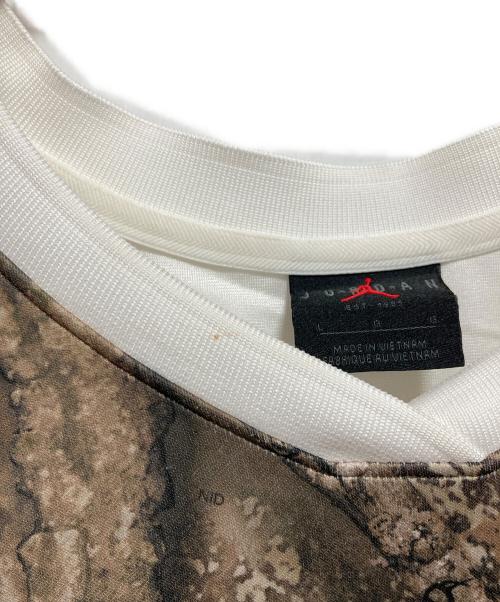 JORDAN（ジョーダン）JORDAN (ジョーダン) HOCKEY JSY RLT MEDIUM OLIVE ベージュ×ホワイト サイズ:Lの古着・服飾アイテム