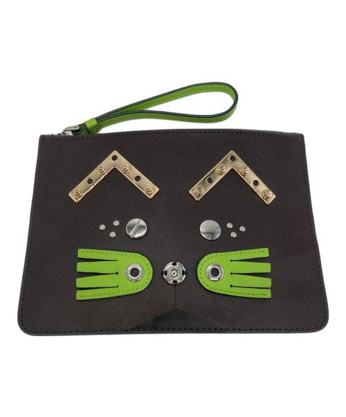 Marc by Marc Jacobs（マークバイマークジェイコブス）Marc by Marc Jacobs (マークバイマークジェイコブス) スタッズデザインポーチ ブラウンの古着・服飾アイテム
