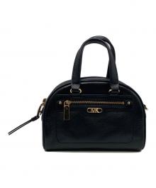 MICHAEL KORS（マイケルコース）の古着「WILLIAMSBURG ペブルドレザー サッチェル スモール」｜ブラック