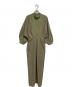 AMERI（アメリ）の古着「MEDI OFF SHOULDER PUFF SLEEVE DRESS」｜ベージュ×カーキ