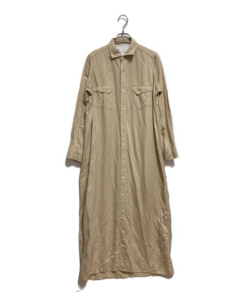 ticca（ティッカ）TICCA (ティッカ) リネン混シャツワンピース ベージュ サイズ:FREEの古着・服飾アイテム
