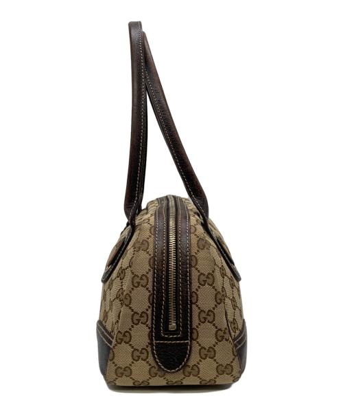 GUCCI（グッチ）GUCCI (グッチ) GGキャンバスミニボストンバッグ ベージュの古着・服飾アイテム
