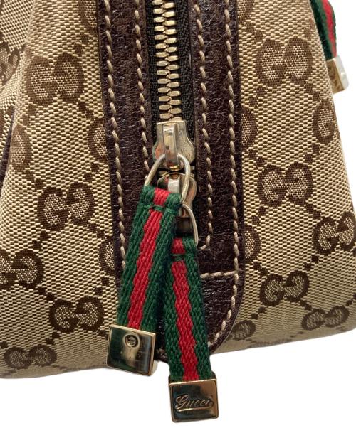 GUCCI（グッチ）GUCCI (グッチ) GGキャンバスミニボストンバッグ ベージュの古着・服飾アイテム