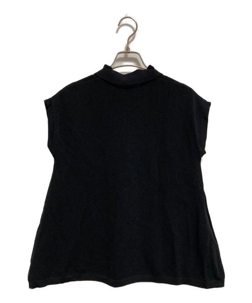 FRED PERRY（フレッドペリー）FRED PERRY (フレッドペリー) RAY BEAMS (レイ ビームス) ノースリーブフレア ポロシャツ ブラック サイズ:36の古着・服飾アイテム