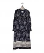 Ameriアメリ）の古着「REHEMA KEY NECK DRESS」｜ブラック
