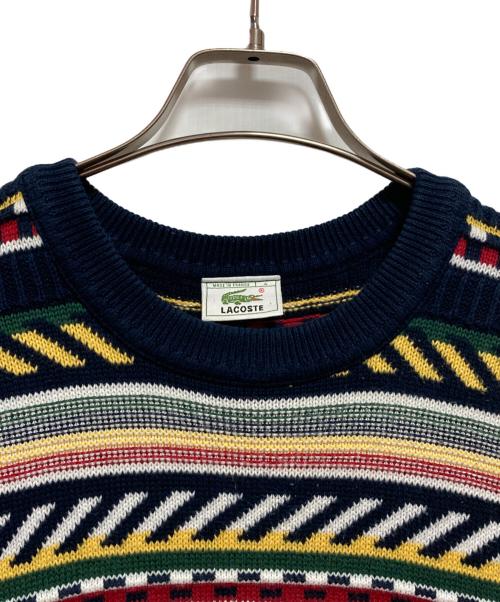 LACOSTE（ラコステ）LACOSTE (ラコステ) 3Dニット マルチカラー サイズ:4の古着・服飾アイテム