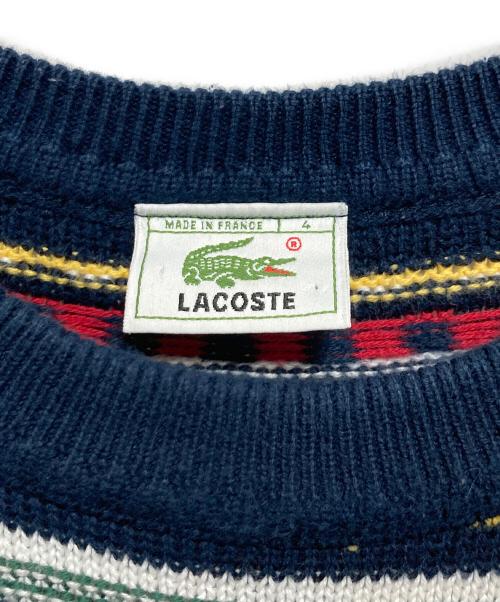 LACOSTE（ラコステ）LACOSTE (ラコステ) 3Dニット マルチカラー サイズ:4の古着・服飾アイテム