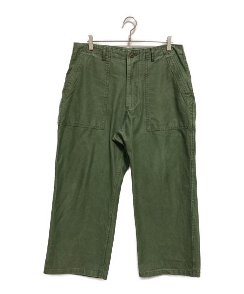 BEAMS PLUS（ビームスプラス）BEAMS PLUS (ビームスプラス) ミリタリーワークパンツ グリーン サイズ:XLの古着・服飾アイテム