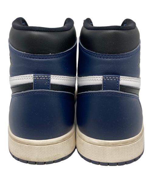 NIKE（ナイキ）NIKE (ナイキ) AIR JORDAN 1 RETRO HIGH OG ネイビー×ホワイト サイズ:28の古着・服飾アイテム