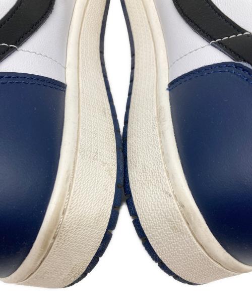 NIKE（ナイキ）NIKE (ナイキ) AIR JORDAN 1 RETRO HIGH OG ネイビー×ホワイト サイズ:28の古着・服飾アイテム
