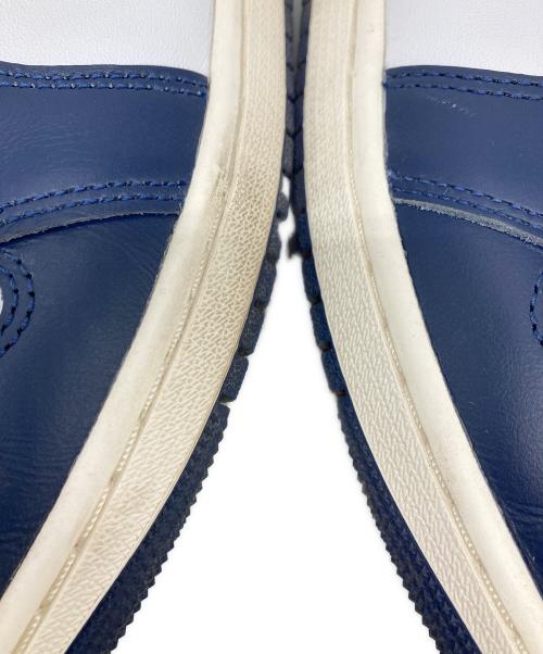 NIKE（ナイキ）NIKE (ナイキ) AIR JORDAN 1 RETRO HIGH OG ネイビー×ホワイト サイズ:28の古着・服飾アイテム
