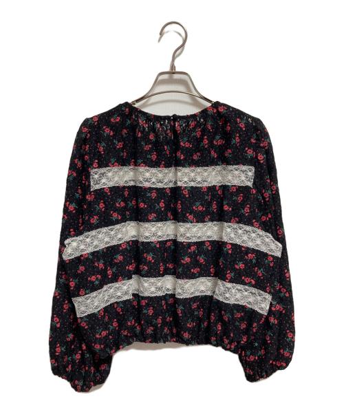 COEL（コエル）COEL (コエル) 花柄パネルレースブラウス ブラック サイズ:FREEの古着・服飾アイテム