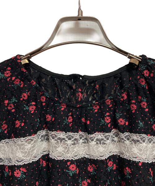 COEL（コエル）COEL (コエル) 花柄パネルレースブラウス ブラック サイズ:FREEの古着・服飾アイテム