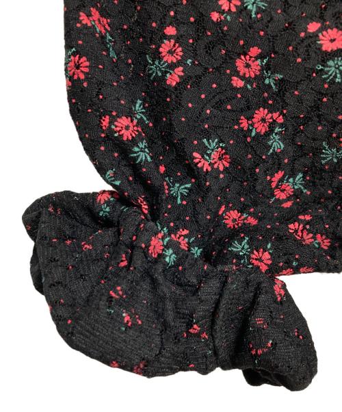 COEL（コエル）COEL (コエル) 花柄パネルレースブラウス ブラック サイズ:FREEの古着・服飾アイテム