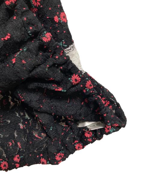 COEL（コエル）COEL (コエル) 花柄パネルレースブラウス ブラック サイズ:FREEの古着・服飾アイテム