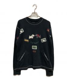 KARL HELMUT（カールヘルム）の古着「スコッチテリア刺繍トレーナー」｜ブラック