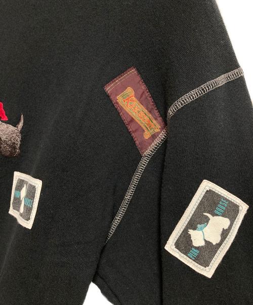 KARL HELMUT（カールヘルム）KARL HELMUT (カールヘルム) スコッチテリア刺繍トレーナー ブラック サイズ:4（L）の古着・服飾アイテム