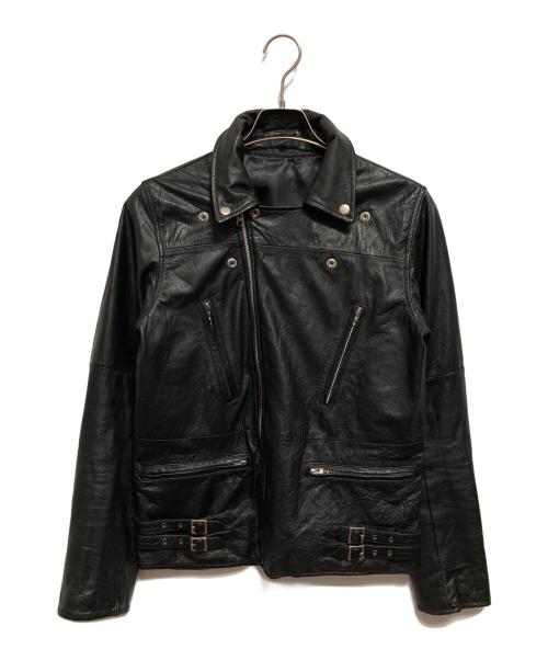 USED（ユーズド）USED (ユーズド) ダブルライダースジャケット ブラック サイズ:不明の古着・服飾アイテム