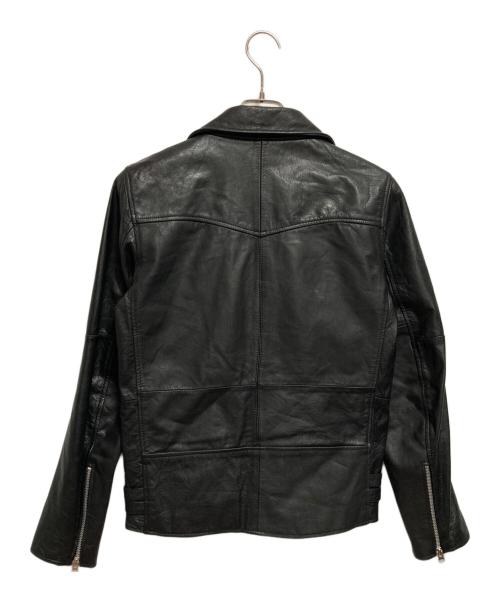 USED（ユーズド）USED (ユーズド) ダブルライダースジャケット ブラック サイズ:不明の古着・服飾アイテム