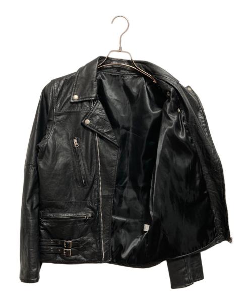 USED（ユーズド）USED (ユーズド) ダブルライダースジャケット ブラック サイズ:不明の古着・服飾アイテム