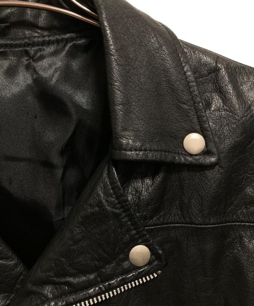 USED（ユーズド）USED (ユーズド) ダブルライダースジャケット ブラック サイズ:不明の古着・服飾アイテム