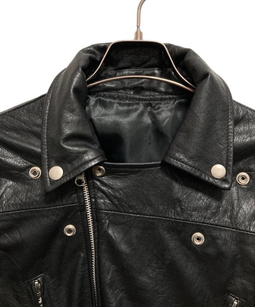 USED（ユーズド）USED (ユーズド) ダブルライダースジャケット ブラック サイズ:不明の古着・服飾アイテム