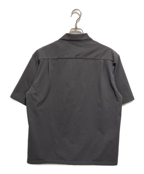 THE NORTH FACE（ザ ノース フェイス）THE NORTH FACE (ザ ノース フェイス) S/S OPEN-COLLARED KNIT SHIRT グレー サイズ:Lの古着・服飾アイテム