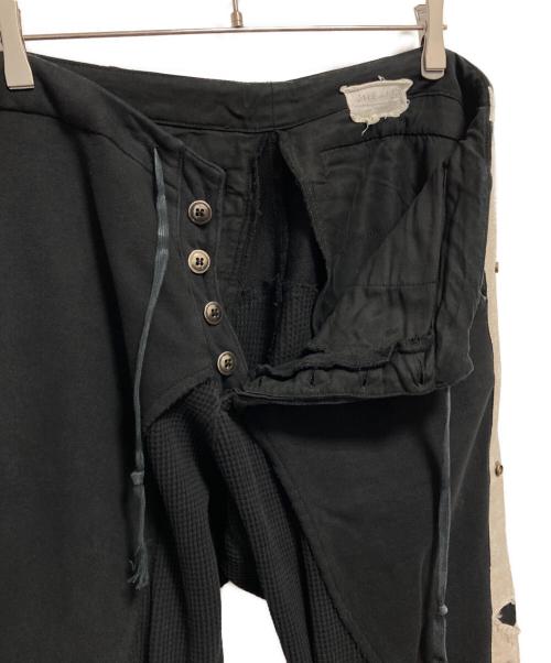 GREG LAUREN（グレッグローレン）GREG LAUREN (グレッグローレン) 切替スウェットパンツ ブラック サイズ:2の古着・服飾アイテム