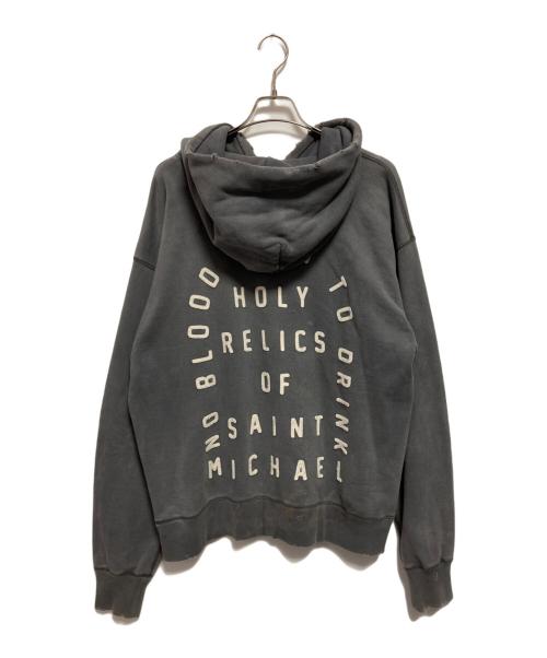 SAINT MICHAEL（セントマイケル）SAINT MICHAEL (セントマイケル) HOLY RELICS HOODIE グレー サイズ:XLの古着・服飾アイテム