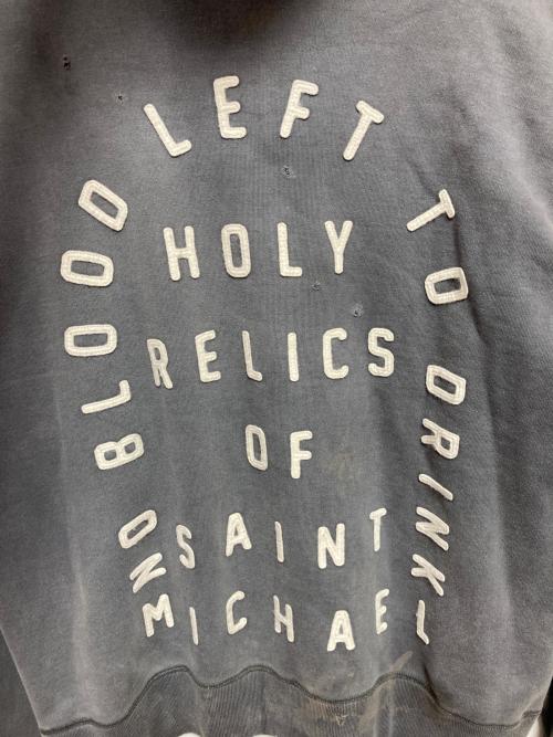 SAINT MICHAEL（セントマイケル）SAINT MICHAEL (セントマイケル) HOLY RELICS HOODIE グレー サイズ:XLの古着・服飾アイテム