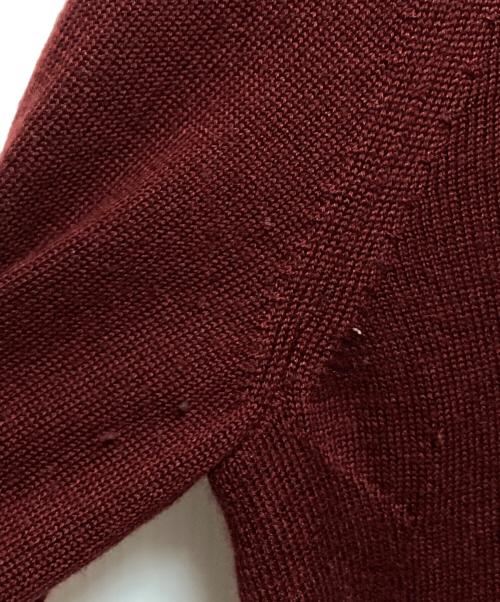 LORO PIANA（ロロピアーナ）LORO PIANA (ロロピアーナ) タートルネックシルクカシミヤ混ニット ブラウン×レッド サイズ:44の古着・服飾アイテム