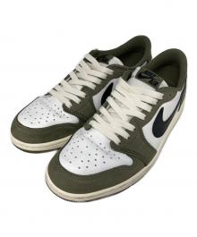 NIKE（ナイキ）の古着「Air Jordan 1 Low OG "Medium Olive and Summit White"」｜グリーン