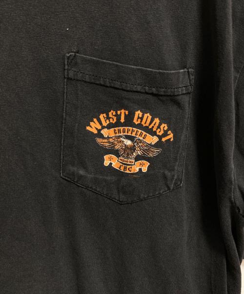 WEST COAST CHOPPERS（ウエストコーストチョッパーズ）west coast choppers (ウエストコーストチョッパーズ) ポケットTシャツ ブラック サイズ:XLの古着・服飾アイテム
