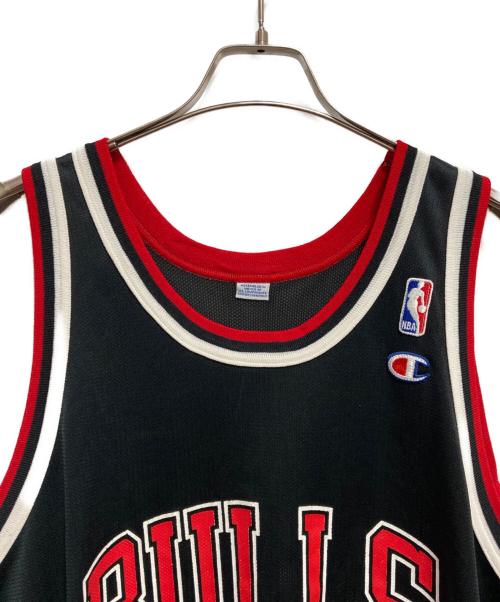 NBA（エヌビーエー）NBA (エヌビーエー) Champion (チャンピオン) ユニホーム ブラック×レッド サイズ:44の古着・服飾アイテム